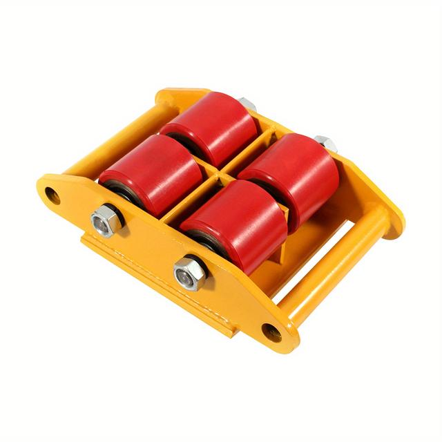 TEMU Iagg Car Dolly Set Of 4 Machine Skates For Shipping Containers, Industrial Moving Wheels With A Capacity Of 13200lbs, Featuring Rollers And 360-degree Rotation, In Usa Stock