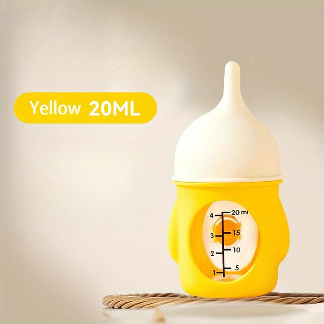 TEMU 1pc Soft Silicone Pet Feeding Bottle With Anti-choking Valve, Rubber Nursing Bottle For Kittens And Puppies, Cat And Dog Milk Feeder With Suction Solution, 0.68oz/2.71oz Capacity Options