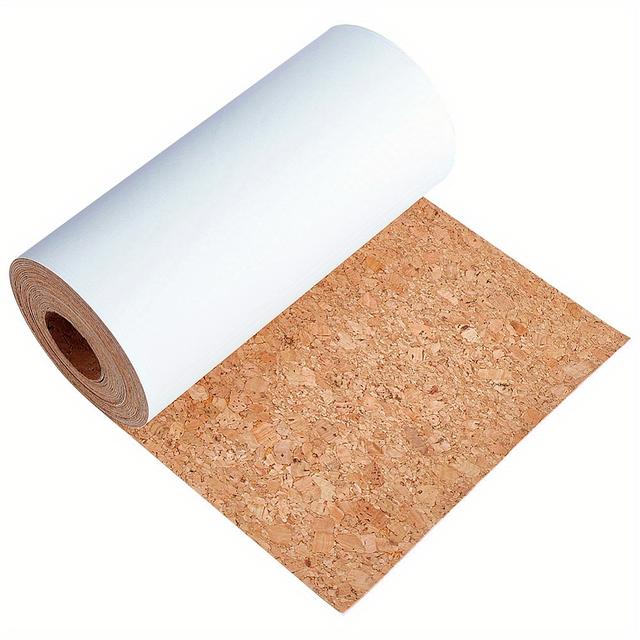 TEMU Uma folha de cortiça autocolante, 150x0.5mm, cor caqui, para artesanato DIY, porta-copos, azulejos de parede e decorações de festa -
