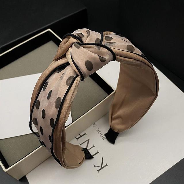 TEMU Bohemijska Minimalistyczna Opaska z Kokardą - Jednokolorowa, Bez Piór, Pojedynczy Sztuk, Elegancka Szeroka Opaska do Włosów dla Kobiet, Idealna na Codzienne Noszenie i Mycie Twarzy