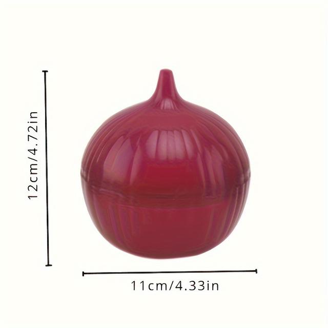 TEMU 1pc Airtight Onion Storage Container, Reusable Round Plastic , Vegetable Preservation Box For Refrigerator, Multipurpose Kitchen Gadget For Restaurants