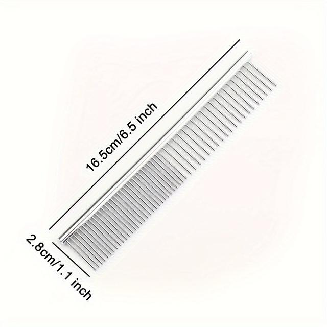 TEMU 1 db szőtt csomófésű, rozsdamentes acélból, a laza, szőtt anyagból származó, gyengéden kioldható csomókhoz tervezve.