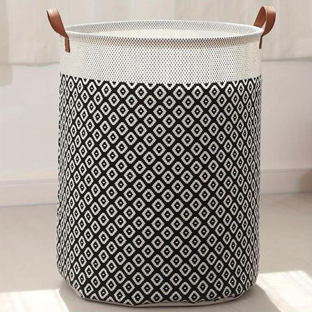 TEMU 1pack Collapsible Laundry Baskets With Reinforced Handles Large Capacity Laundry Hamper Organizer Waterproof Washing Bin For Bedroom, Bathroom, Dorm