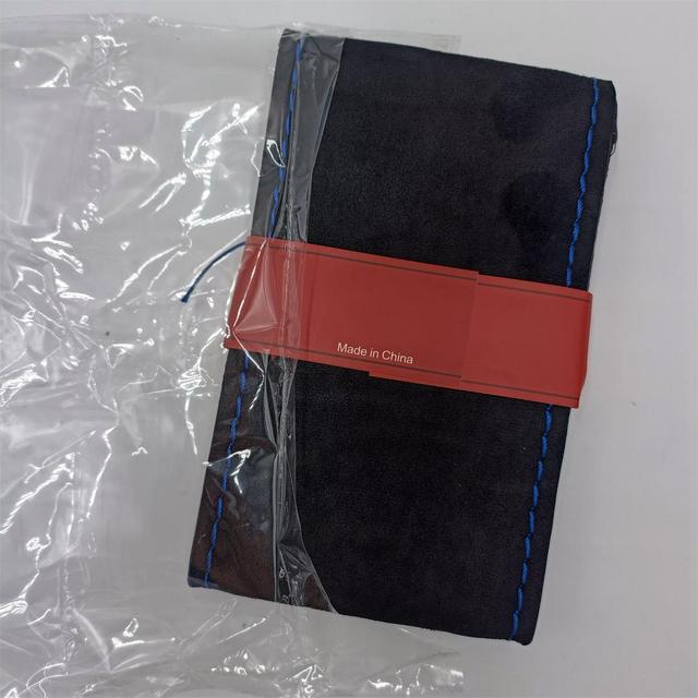 TEMU 1pc Softtouch Polyester Fiber Steering Wheel Cover, 38cm Diameter, Hand- Grip, No - Diy Sewing Accessory, Steering Wheel Upgrade | Stylish Grip Cover | Handsewn