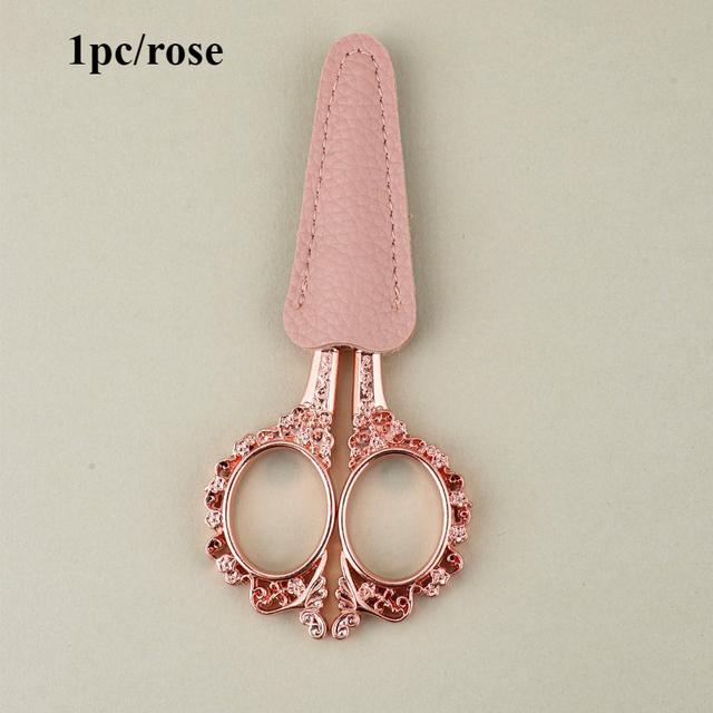 TEMU 1pc Of Vintage Stainless Steel Small Scissors, Suitable For Home Use, Office, Weddings, And Grand , Versatile Small Scissors