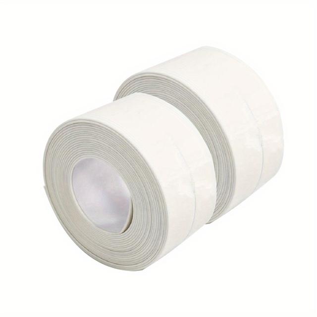 TEMU 2 Rolls Toilet Caulking Strip, Kitchen Bathroom Self Adhesive Sealing Tape, Bathroom Tape Avoids Moisture, Kitchen Sink Beautiful Seam Stickers, For Workshop (5m / 16ft)