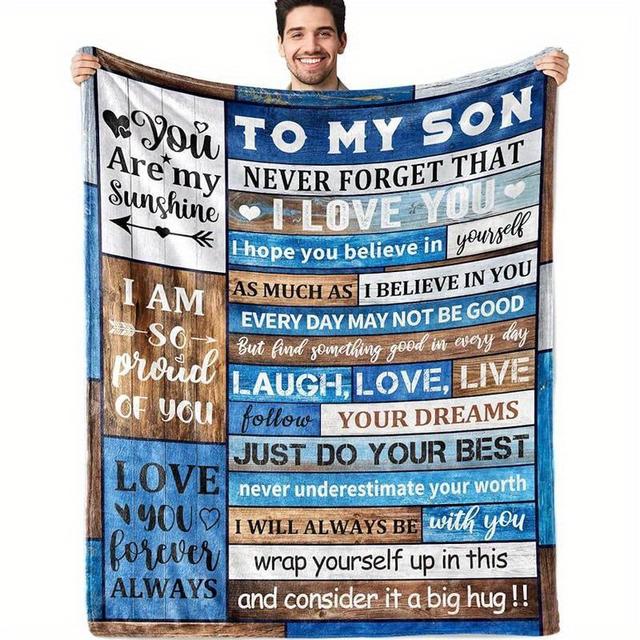 TEMU Presents For My Son, Cozy Blankets, Items From Mom And Dad, Soft Flannel Throws, Birthday, Wedding, And Graduation Gift Suggestions For Grown