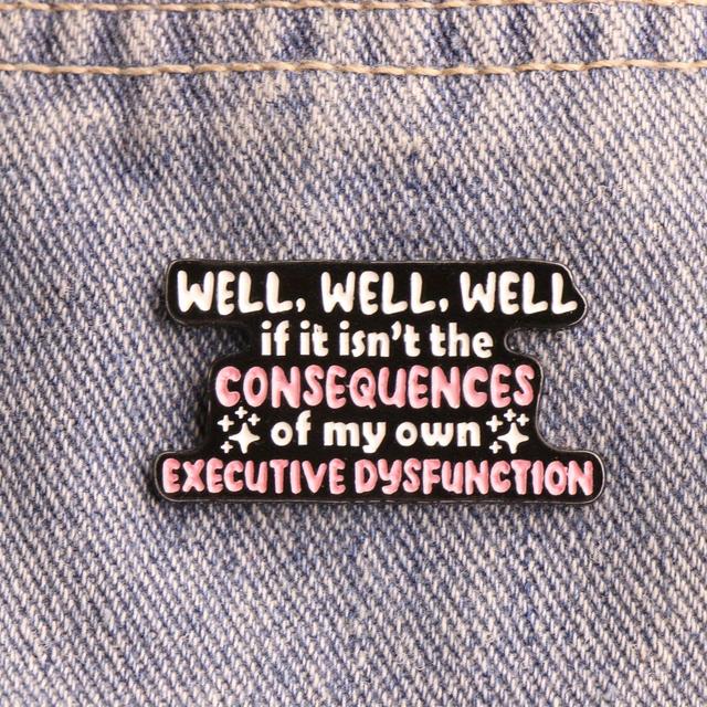 TEMU A Humorous Metal Quote Brooch To Match Outfits And Backpacks, A Perfect Gift For