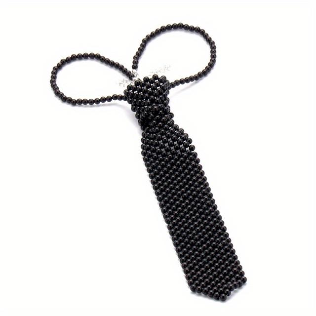 TEMU New Hot-selling Tie, Fashionable And Trendy Style For And, Temperament Apparel, Pure Handmade Beaded Bow Tie