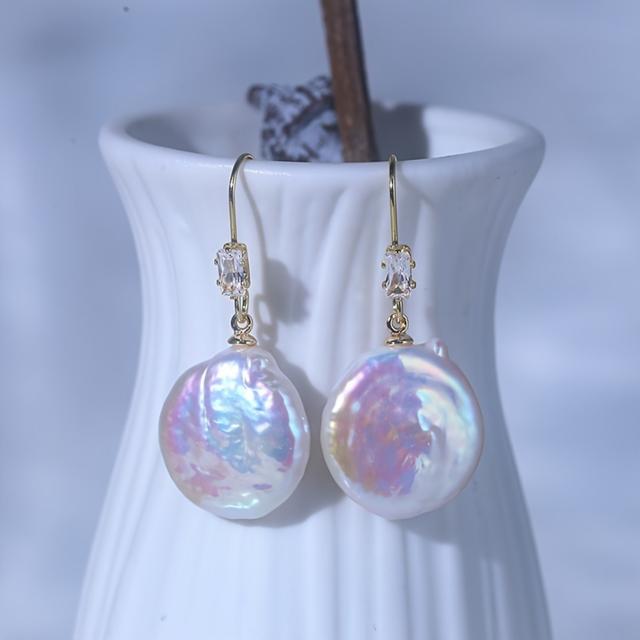 TEMU Elegant Dangle Earrings - Vintage & Minimalist Style, Parties & Casual Attire, Ideal Valentine's Gift