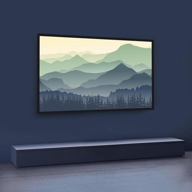 TEMU Trvanlivost -Zoll Screen, Projektor Screen 160 4K HD 16: 9 Aluminiumlegierungsrahmen Ideal für Heimkino und Präsentation. Neues Neues