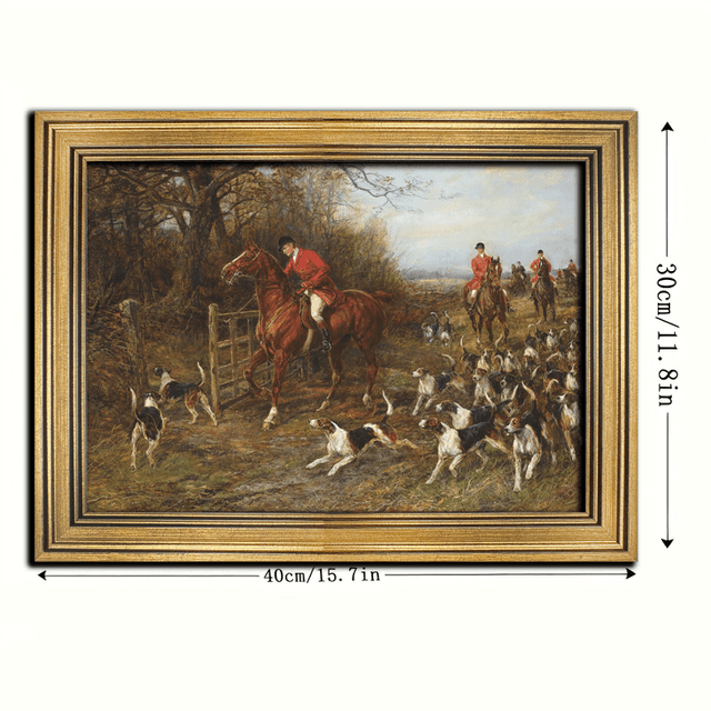 TEMU 1pc Vintage Canvas Painting Print And Ship Vintage Sheep Paintings Vintage Country Scenery Rustic Animal Art Prints For Living Room Home Walls Decoration With 11.8inx15.7inch