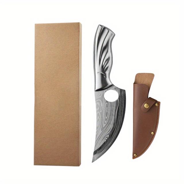 TEMU 1pc Kitchen Knife 5.5inch Meat Slicing Knife Kitchen Boning Knife Kitchen Hand Butcher Knife Kitchenware For Utility Butcher Cutting Paring Meat Cleaver Stainless Steel Japanese Utility Knife