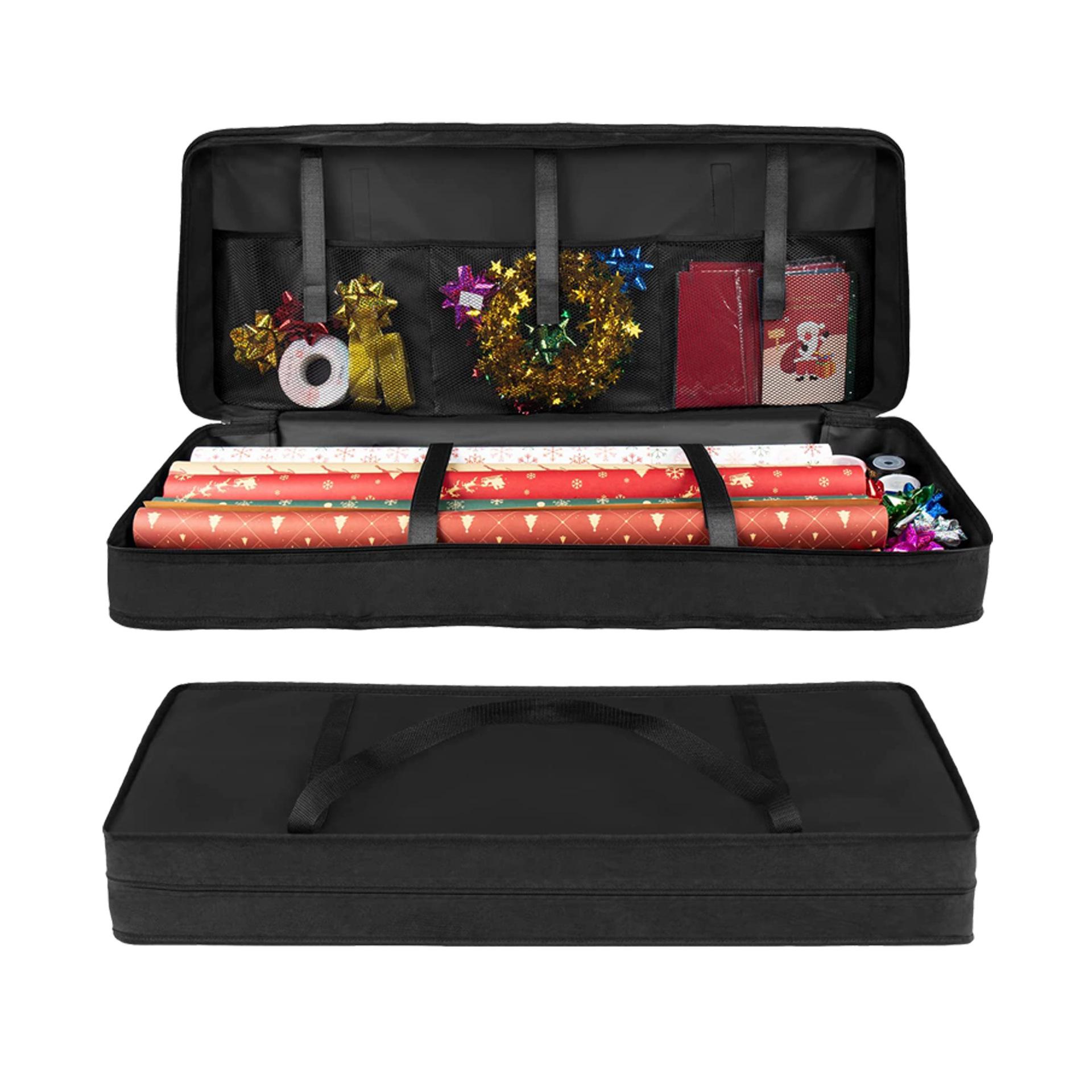 TEMU 1pc Large Polyester Christmas Gift Bag With Adjustable And Tear-resistant Storage Box, Under-bed Storage