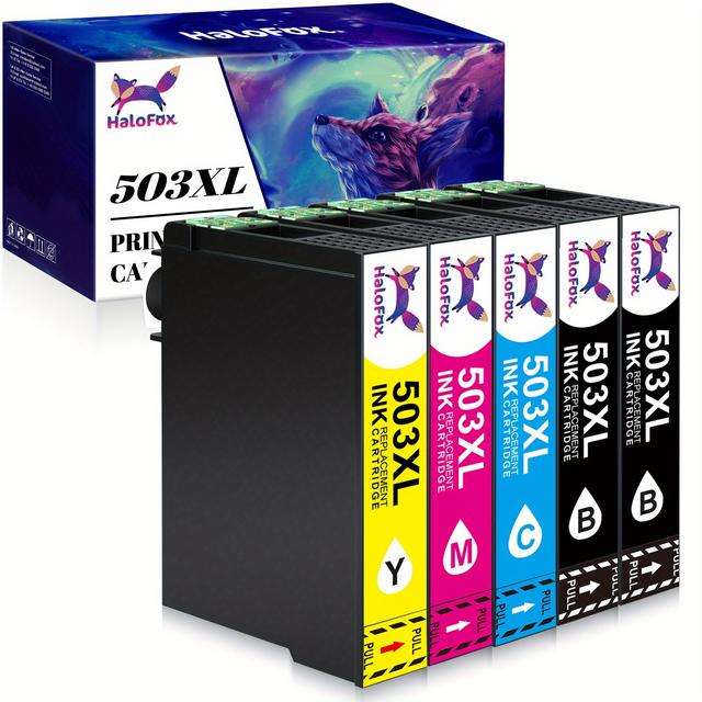 TEMU 503xl Multipack Compatible 503 503xl 503 Xl Workforce Wf-2960dwf Cartridges Wf-2965dwf Wf 2960 Xp 5200 Xp-5205 (5pack, 2 Black Blue Yellow Red)