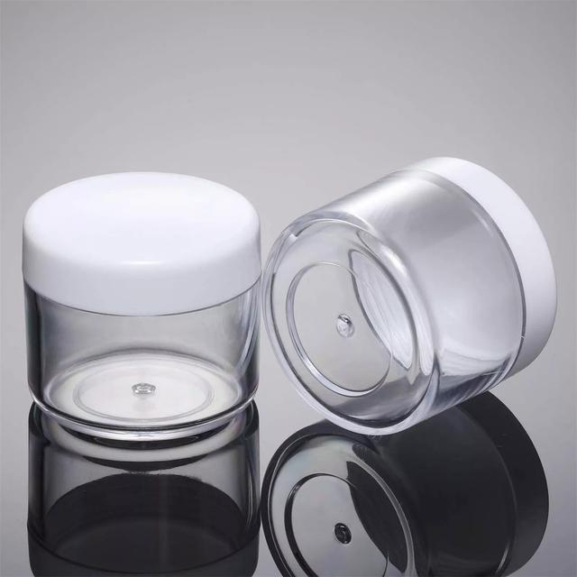 TEMU 100pcs Clear Vial With White Screw | Leak-proof Bottle Sealed Sample Vials For Cosmetic Makeup Jar Pot, Face Cream, Lip Balm Container - Hand Wash Only, Made Of Plastic