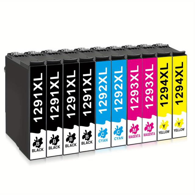 TEMU T1295 Multipack Compatible Wf 3520 Printer Cartridges, T1291 T1292 T1293 T1294 For Stylus Sx435w Sx235w Sx525wd Stylus Office Bx535wd (4black 2blue 2red 2yellow)