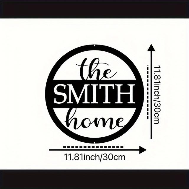 TEMU Letrero Metálico Personalizado con - Hierro Duradero, para Decoración Interior y Exterior, Ideal para , , Patio - Regalo Único para Navidad y Halloween, Estilo de Decorativo