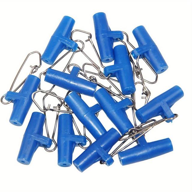 TEMU 300pcs Stainless Steel Sinker Slides With Swivel -lock Snap, Easy Change Fishing Line Connectors