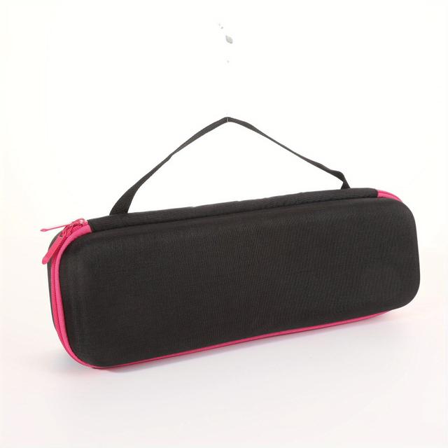 TEMU 1pc Hair Styling Tool Storage Case - Dustproof Nylon Travel Bag For Hair Dryers And Curlers, Compact Protective Organizer With Zipper Closure