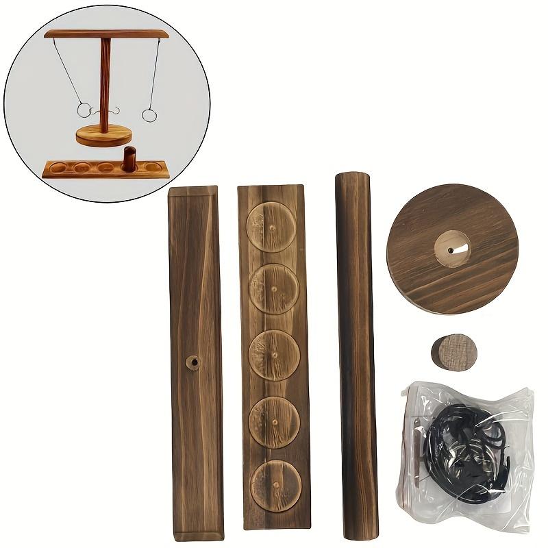 TEMU The Traditional Hook And Ring Game Offers , Made From Sturdy Wood, Perfect For Adults, Bars, Family Gatherings, Party Items, Drinking Activities, And Festive Presents