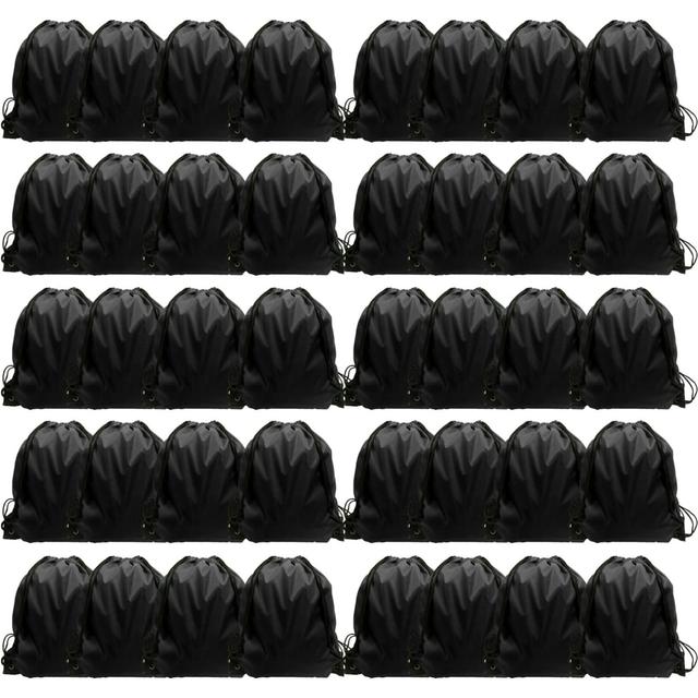 TEMU 50 Bolsas de Cuerda Ajustable Personalizables para Deportes al , , Decoración, Almacenamiento, Manualidades y Joyería DIY