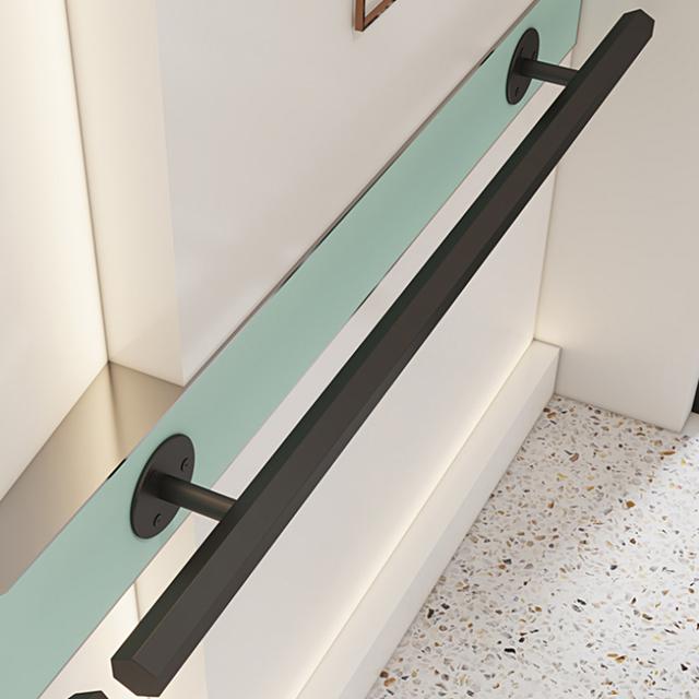 TEMU Väggmonterat järnhandräcke för inomhus trappor, sidoräcke, nytt hemskyddsräcke, enkel och elegant villadekoration