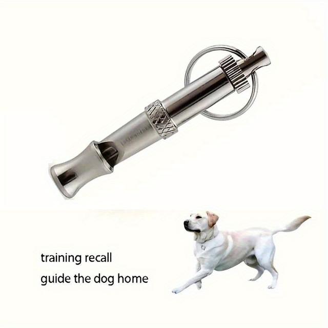 TEMU 1 To Prevent Barking, Adjustable Pitch, Professional Pet Training With Keychain, Silvery Tone To Help Your , No Battery Required