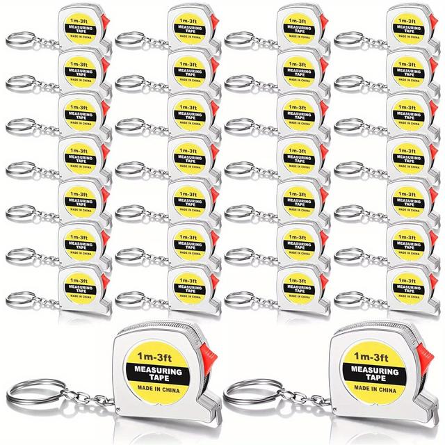 TEMU 16pcs Measure, 1.5 Inch Functional Mini Tape Measure With Stable Slide Lock Construction Party Favors Tape Measure For Birthday Party Favors Gift Bag Fillers Prize 1 M/ 3 Ft