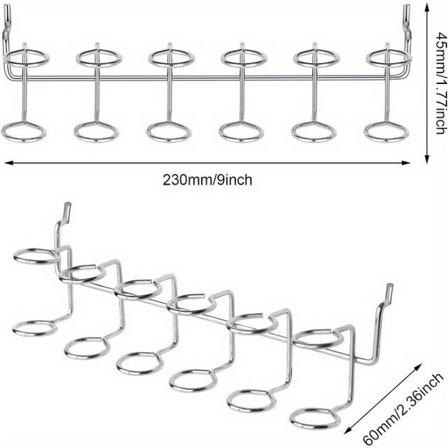 TEMU Pegboard Screwdriver Holders Peg Board Organizer Accessories Tool Holders 6 Tool Multi Tool Organizer Racks For Pegboard, Pliers
