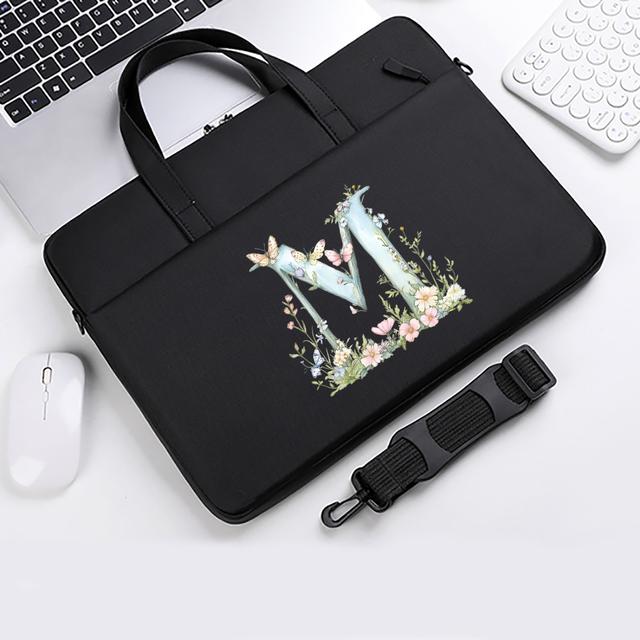 TEMU A Large-capacity With Colorful Floral Letter Prints For Spring, Perfect For Carrying Laptops, Suitable For Daily Commutes, And Makes A Great Birthday Or Holiday Gift For