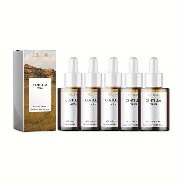 TEMU Serum Hidratante y Suavizante de Centella, 5 Piezas, Hidratación y Nutrición