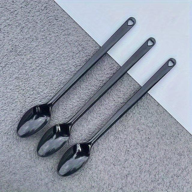 TEMU 83-teiliges Liebeslöffel-Set mit langem Griff - Elegantes & goldenes Design, robustes Polypropylen, für Restaurant Takeaway, -Läden, Geburtstagsfeiern