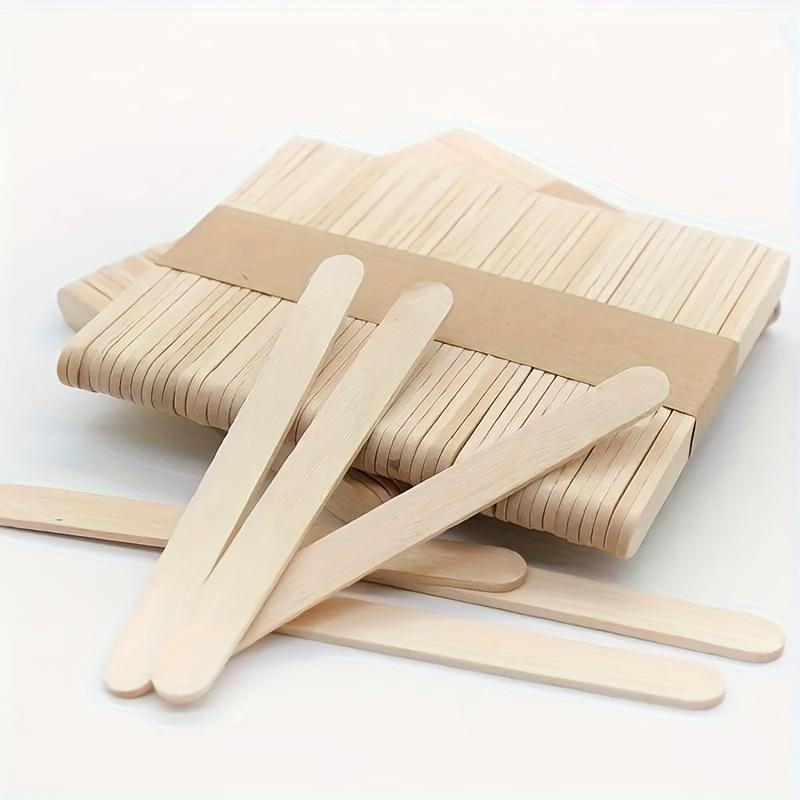 TEMU 60pcs Natural Wooden Craft Sticks, Multipurpose Wooden Sticks, Suitable For Diy Crafts, Home Art Projects, And Classroom Supplies