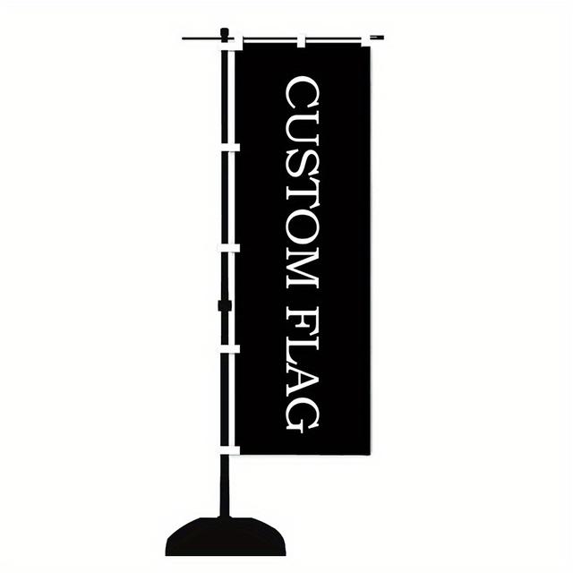 TEMU 1pc Custom Flag Hanging Banner - Durable Polyester, No Stand Needed, Ideal For Outdoor & Indoor Decoration, Advertising, , Outdoor Decoration|custom |durable Polyester, Custom Flag Banner