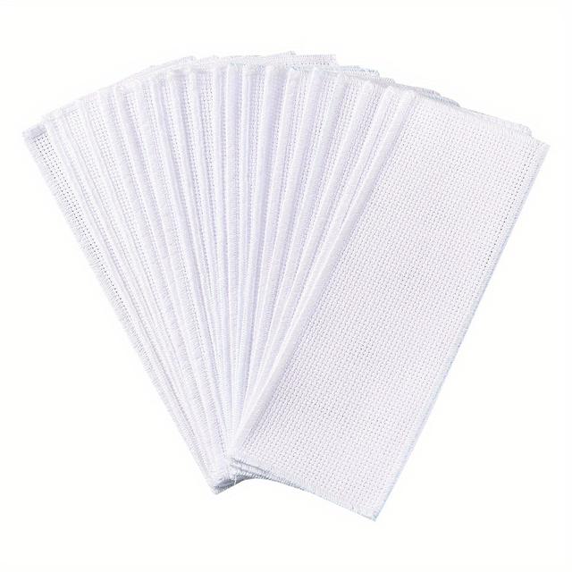 TEMU 20pcs Globleland White Bookmarks Set, For Stitch, Diy Crafts, And Handmade Gifts, Suitable For 14+