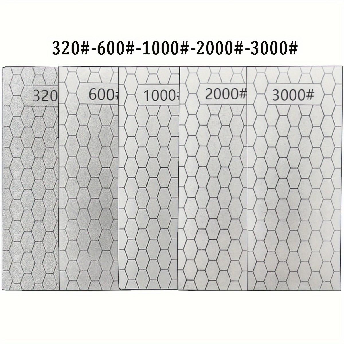 TEMU 5pcs Diamond Whetstone Set - 320/600/1000/2000/3000 Grit, Sharpening And Edge Trimming