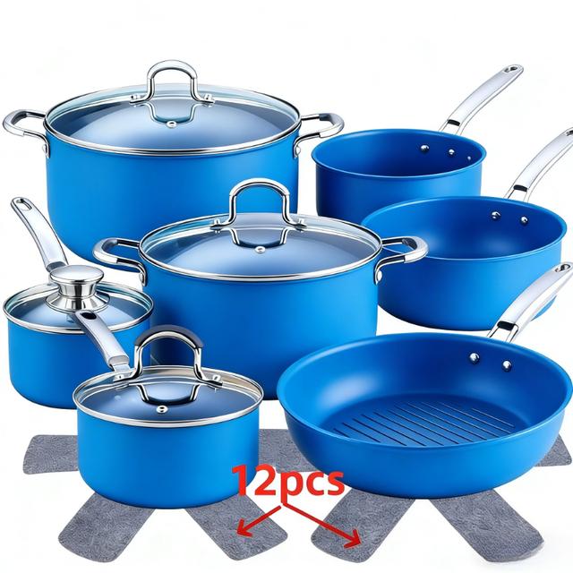 TEMU A Set Of 12 Felt Pads Pots From Scratches And Heat, Featuring An X-shaped Design For Kitchen Utensils. Reusable, Pads Are Space-efficient And Offer A Portable Storage Option