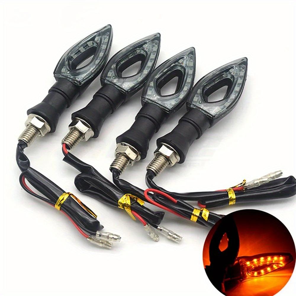 TEMU 4 piezas de Luces Intermitentes LED Amarillas para Moto GSXR600 GSX- GSX-R750