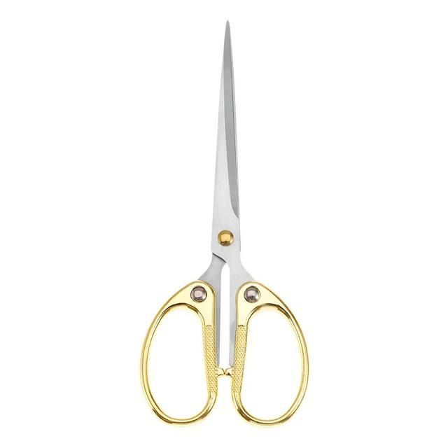 TEMU 1pc, Ultra Steel Scissors- Durable, Office& Craft Shears For Home, School, Sewing| Perfect Christmas& Halloween Gift, Crafting Essentials|ergonomic Handl