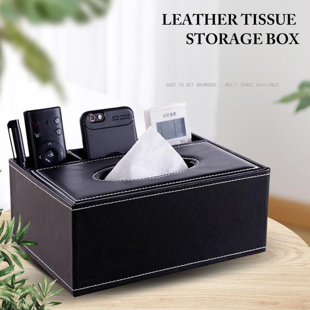 TEMU 1pc Of Multifunctional Tissue Box And Remote Control Storage Drawer - Living Room Decor