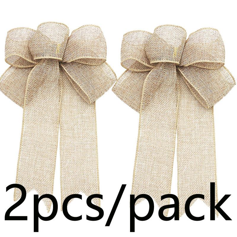 TEMU (2pcs/pack) Valentine's Day, Christmas Tree Wreath Decoration, Diy Handmade Materials For Christmas Bows, Gift Packaging, Gift Basket Decoration