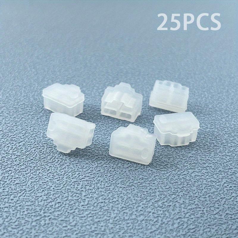 TEMU 25 Stück RJ45 Anti-Staubdeckel, RJ45 Netzwerk-Switch Ethernet-Port Silikon-Steckerdeckel, Schwarzer RJ45-Schutzdeckel für Kupfer RJ45-Computer-Hubs-Switches-Router-Slot