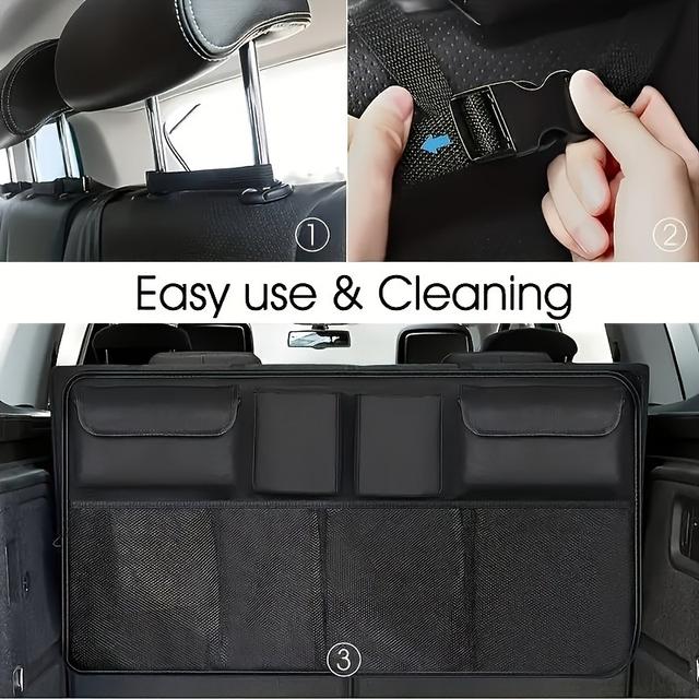 TEMU 8 Storage Bags For Vehicle Trunk/ Oxford Fabric/space-efficient Design/compatible With Suvs And Trucks/universal Fit
