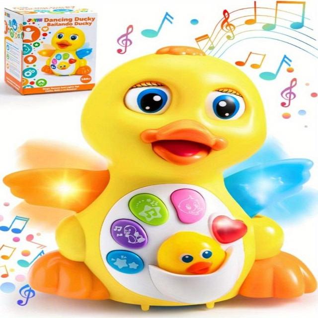 TEMU Baby Toys Duck, Infant Dancing Crawling Musical Toys 18+ Months, Tummy Up Learning Duck With , Baby Easter Basket Stuffers Gifts