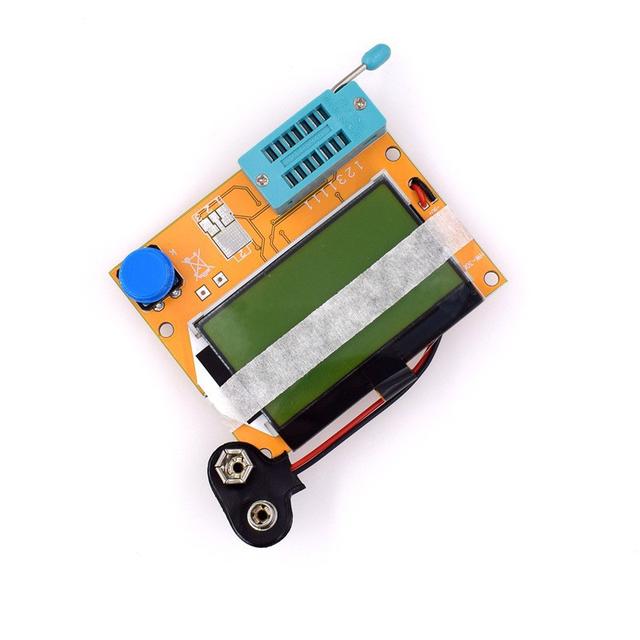 TEMU Lcr-t4 Transistor Tester With Lcd Display, Uncharged , Multifunctional For Resistors, Capacitors, Esr, Scr, And More