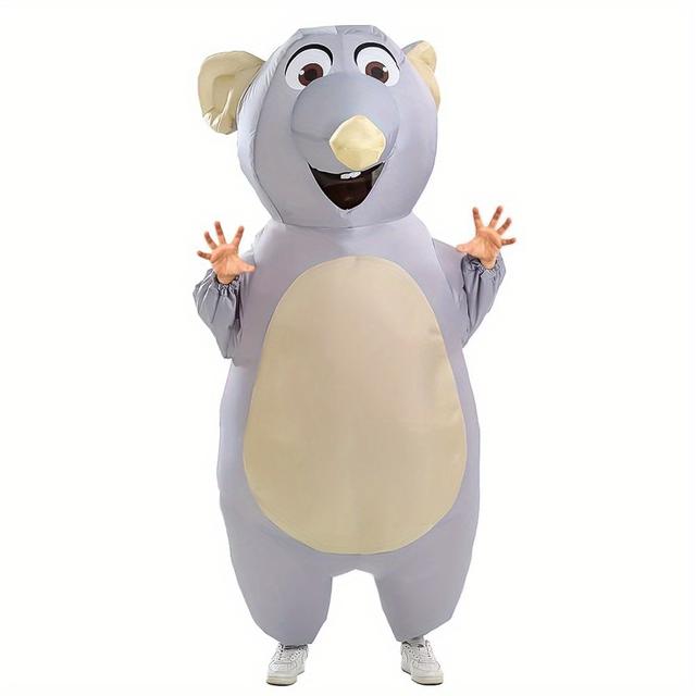 TEMU Inflatable Mouse Costume Adult, Inflatable Costumes Women Men- Full Body Mouse Fancy Dress For Halloween, Carnival, Christmas And Event Party Costumes Blow Up Costumes