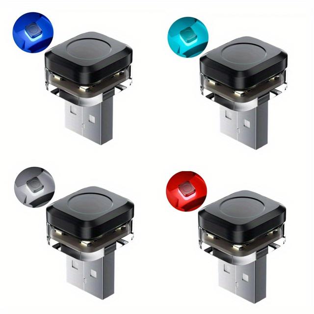 TEMU 4 Pieces Of Four- Mini Led Interior Lights, Portable Usb Decorative Lights Plug And Play