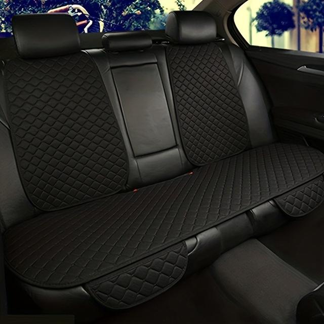 TEMU Luxuriöses Diamant-Design 3-teiliges - Integriert für die hinterste Sitzreihe, , mit Rückenlehnen-Schutzfunktion - Erhältlich in Schwarz, Rot, Braun und Schwarz mit roten Streifen.