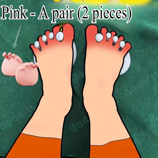 TEMU 1 Pair 2pcs Tpe Foot Trainer And Arch Tightening Kit, Ankle Brace And Leg Shaping Device, Mixed Colors